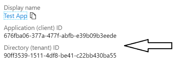 Application ID and Tenant ID Application ID and Tenant ID