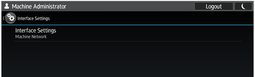 Image of Interface Settings.