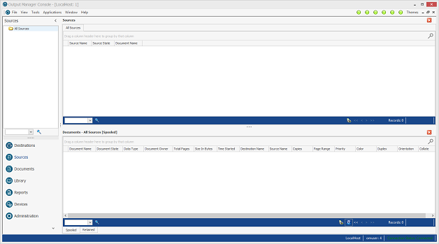 Output Manager Console