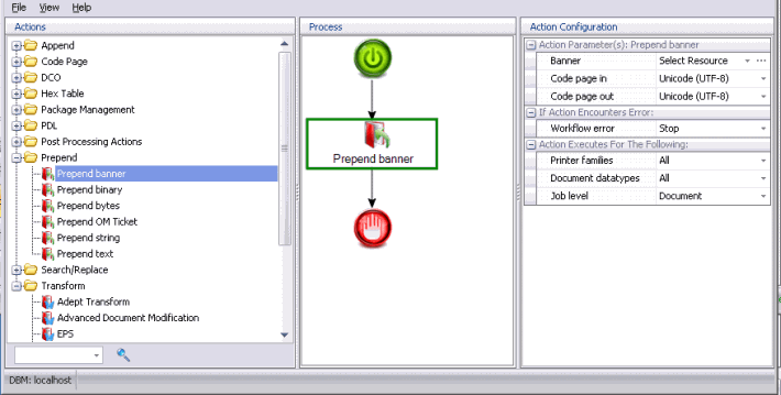 Process Designer Window