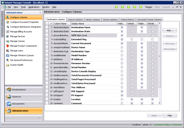 Administration Application