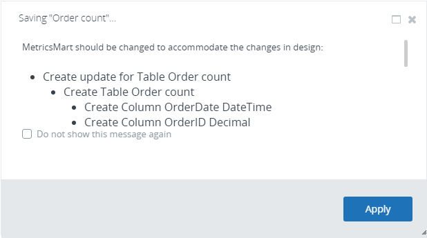 Create a metric
