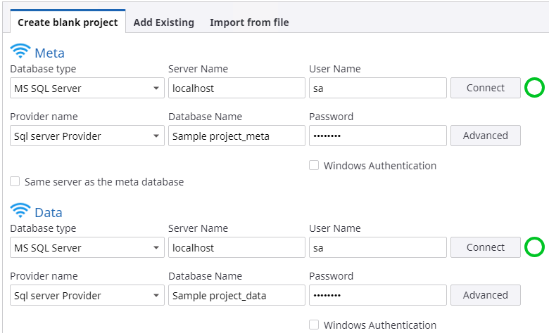 Install the Sample project