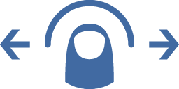 水平にスワイプ アイコン 水平にスワイプ アイコン