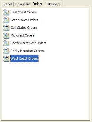 Registerkarte Ordnerklassen-Strukturansicht Registerkarte Ordnerklassen-Strukturansicht