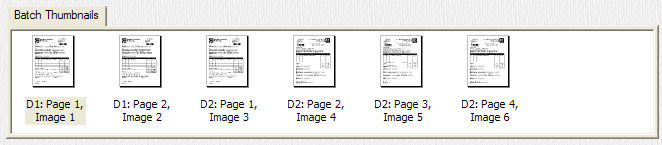 Non-interactive Batch Thumbnails panel.