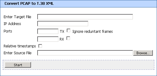 convert PCAP to T.38 XML window