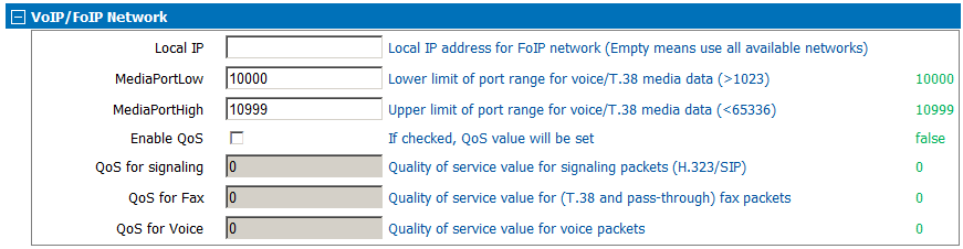 voip/foip network tab