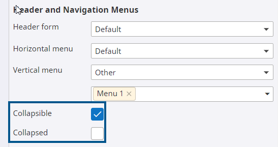 Collapsible vertical menu Collapsible vertical menu