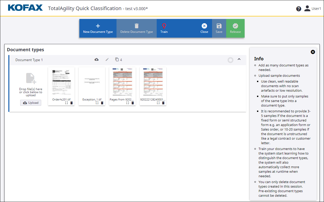 Quick Classification editor Quick Classification editor