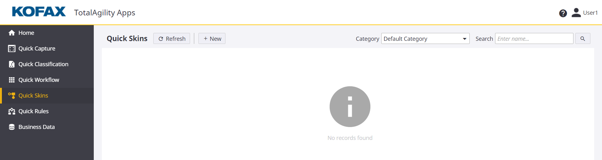 Quick Workflow Home page Quick Workflow Home page