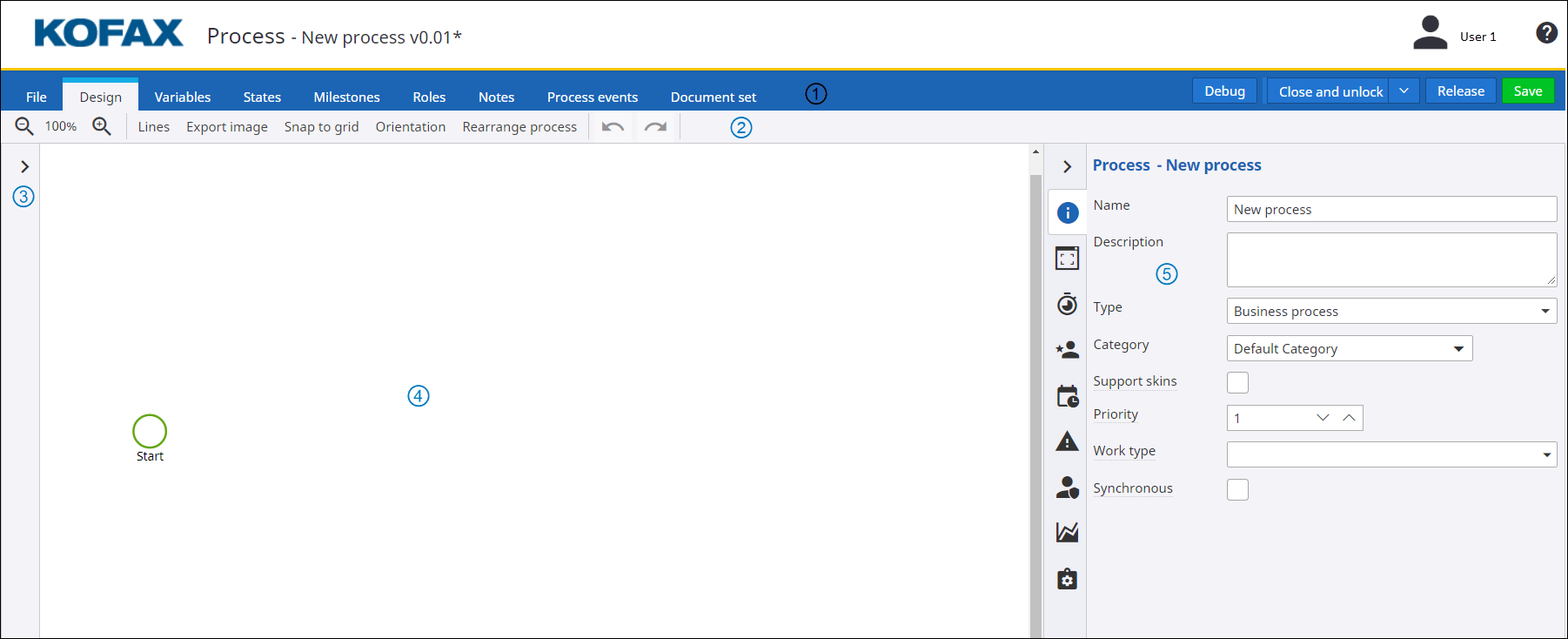 Process Designer Interface