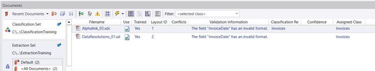 Extraction Training Set Extraction Training Set