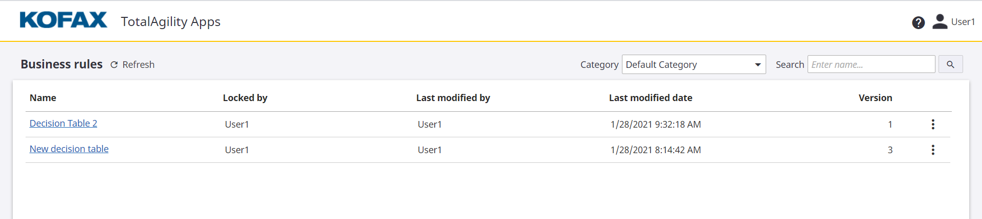 Quick Skins: List page Quick Skins: List page
