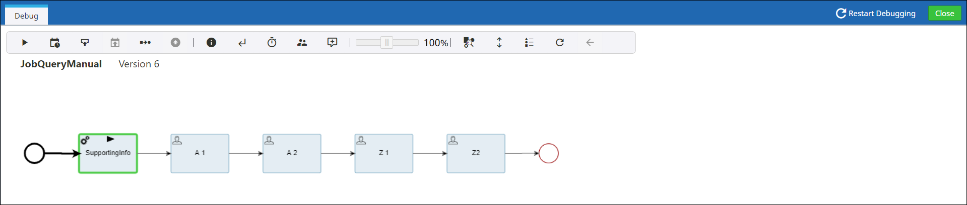 Debug a process