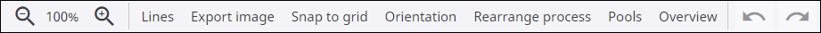 Process Designer - Action toolbar