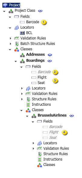 An image that shows field inheritance