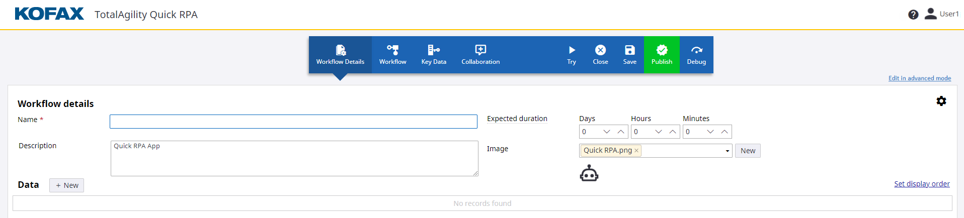 Quick Workflow Designer