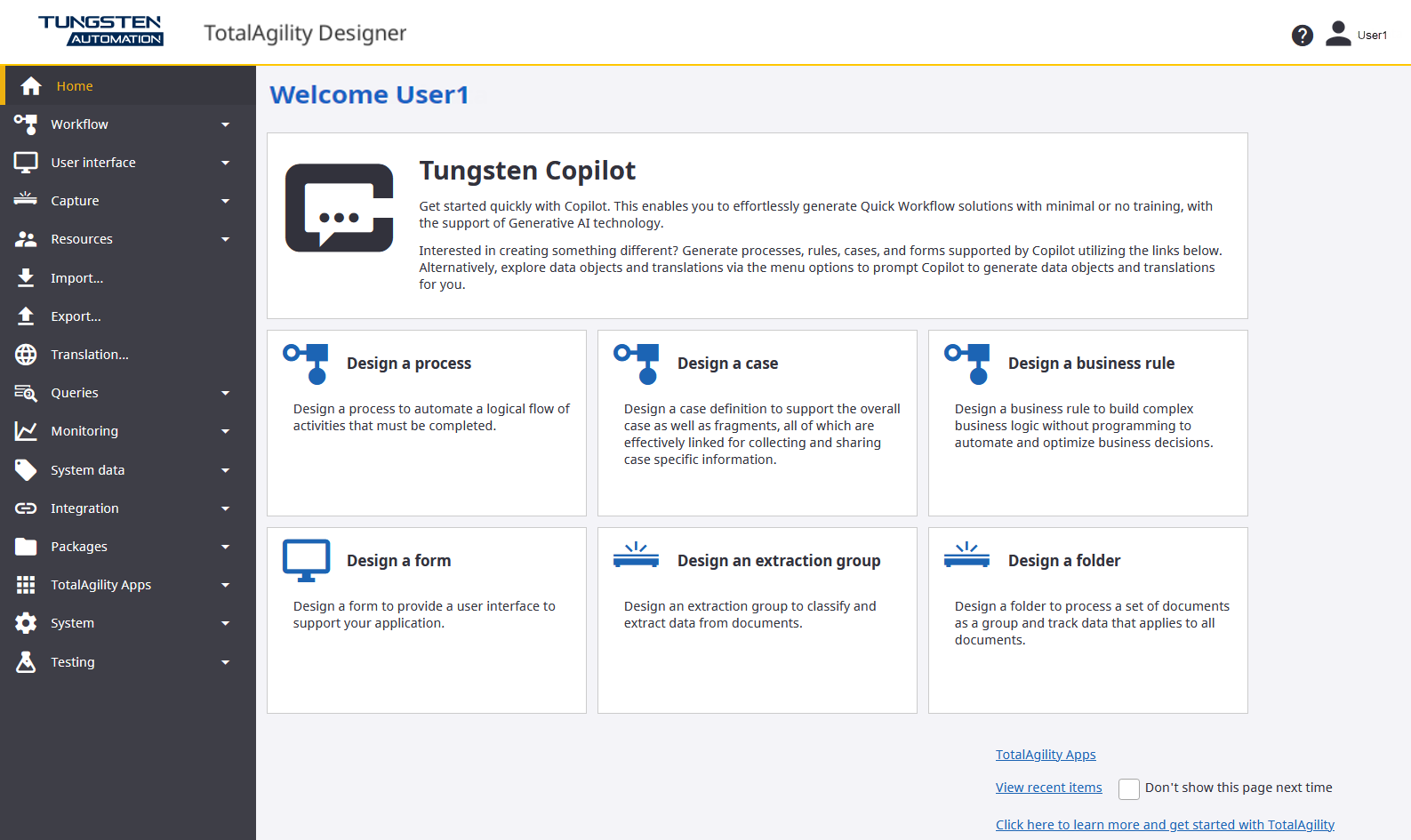 TotalAgility Designer