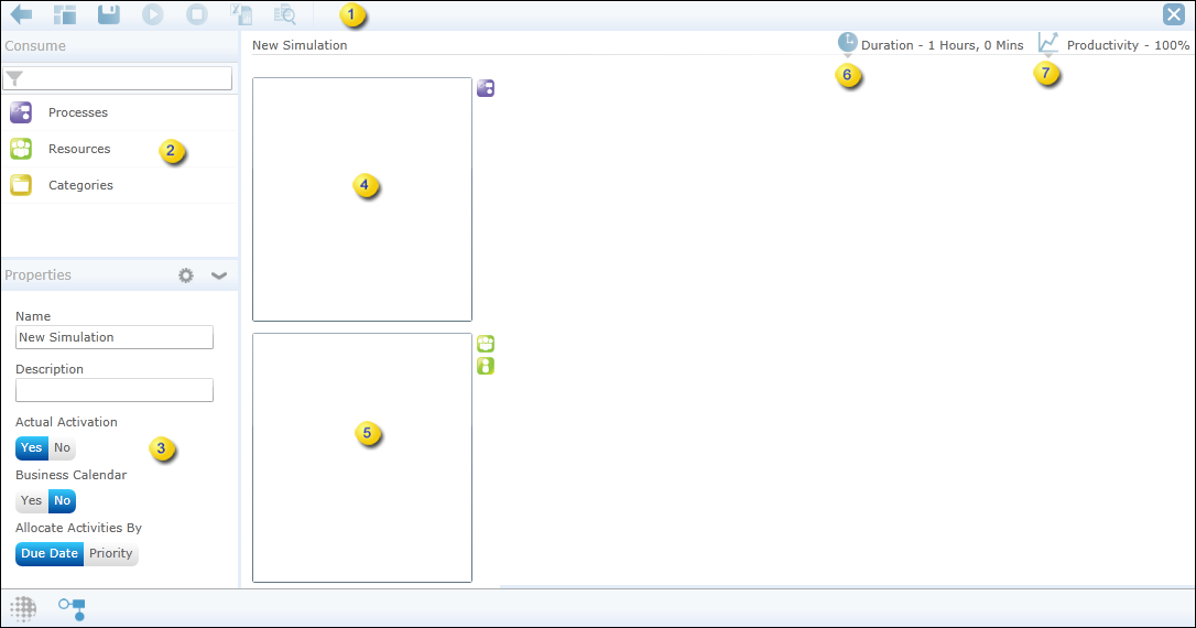 Simulation Designing Interface