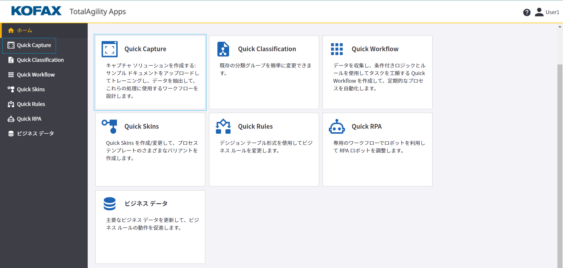 TotalAgility Quick Capture