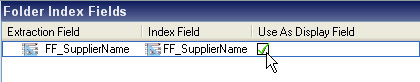 An image showing the Use As Display Field option. An image showing the Use As Display Field option.