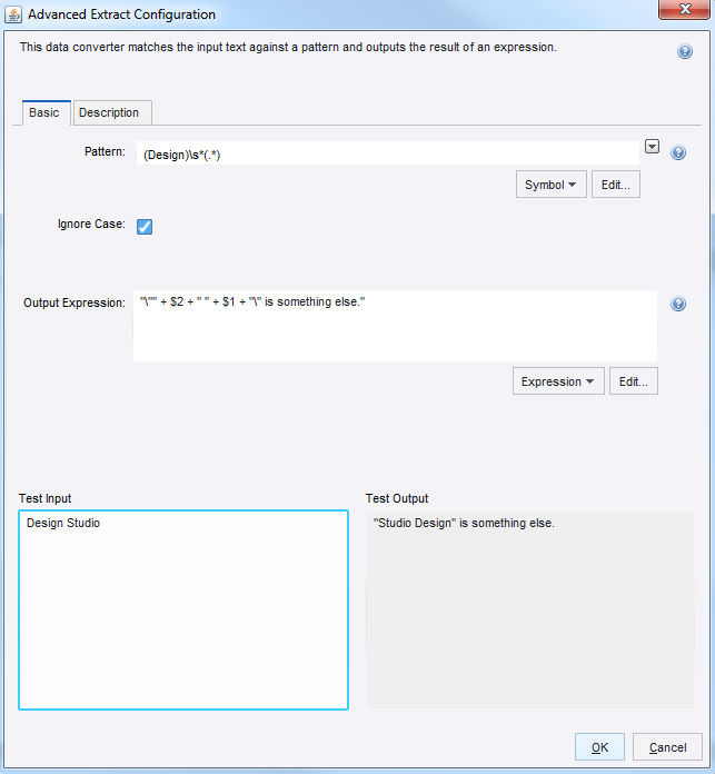 Advanced Extract Configuration