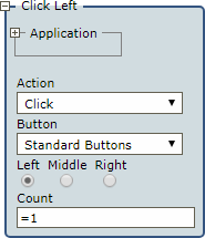 Click step parameters