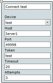 Connect to device step