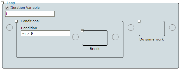 Loop step parameters