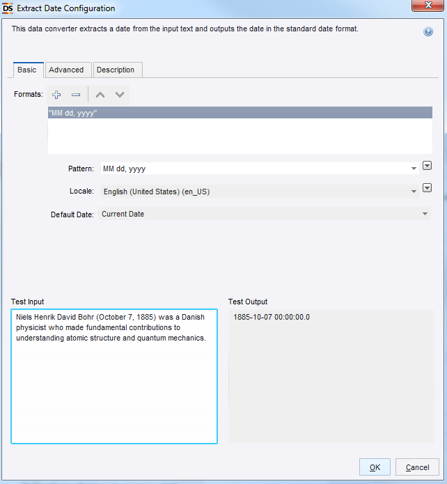 Extract Date Configuration