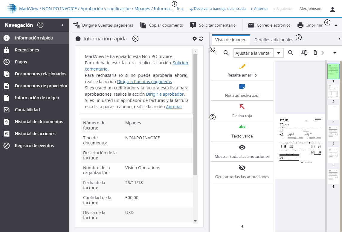 Barras de herramientas de la ventana del visor de Inicio rápido