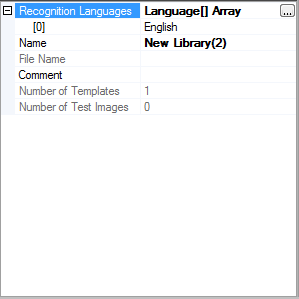 Template Library property grid Template Library property grid