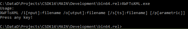 XWF to XML tool