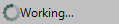 Job status display on status bar when processing