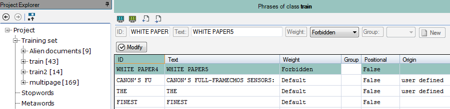 Phrases with details