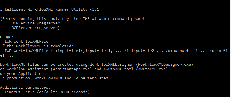 Sample IWR Command Line Tool