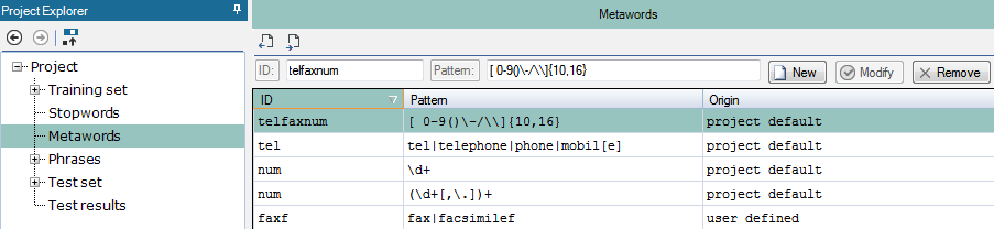 Metawords with details