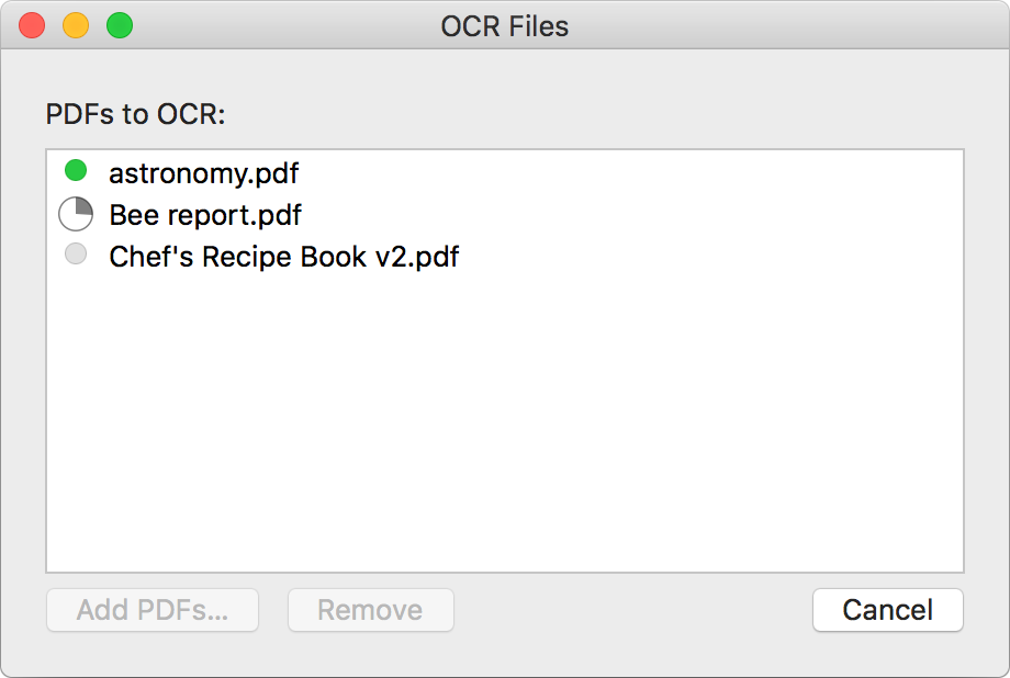 OCR-Dateien-Fenster