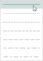 Dropdownliste Strichtyp Dropdownliste Strichtyp