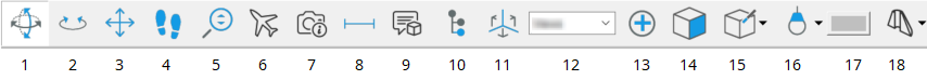 3D objects toolbar