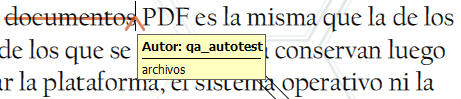 Imagen con fragmento de texto que muestra la modificación y el autor
