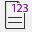 Löpnumrering-ikon