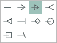 Dropdownliste Pfeilspitzen Dropdownliste Pfeilspitzen
