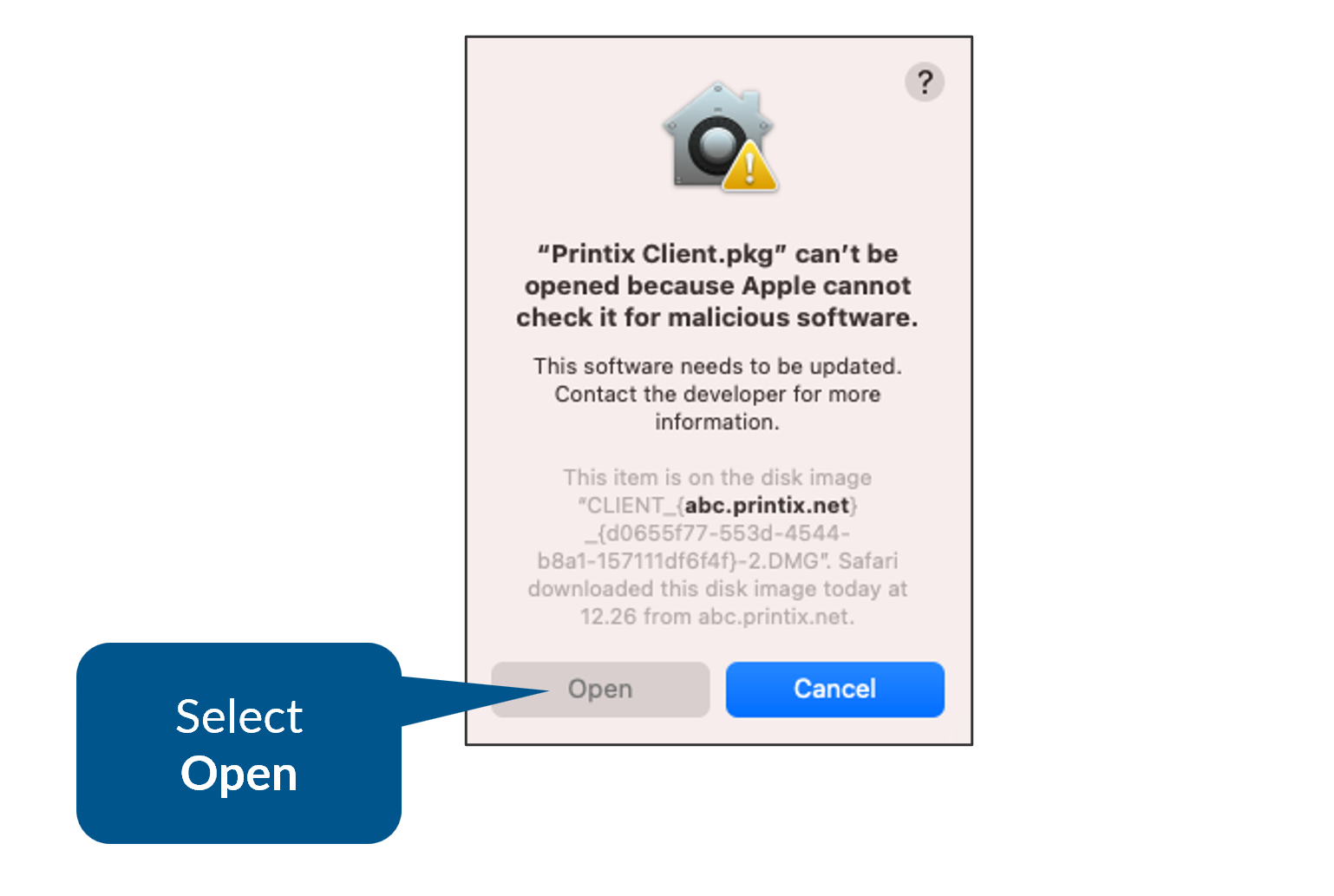Apple warning Apple warning