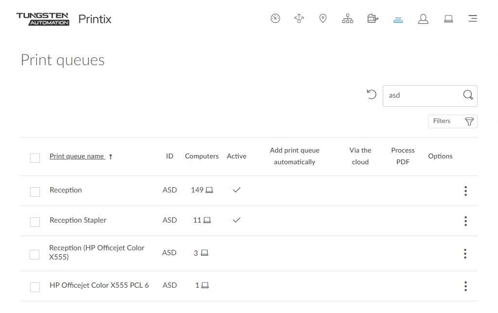 Computer Rx Print Que Screen Image Why are there additional print queues?