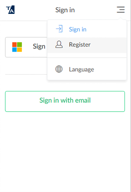 Printix sign-in page