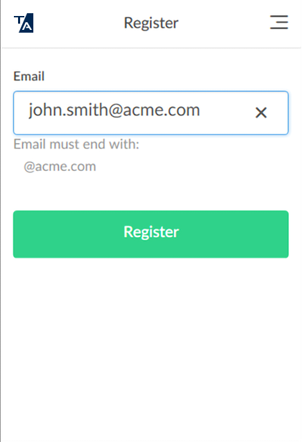 Printix-rekisteröintisivu