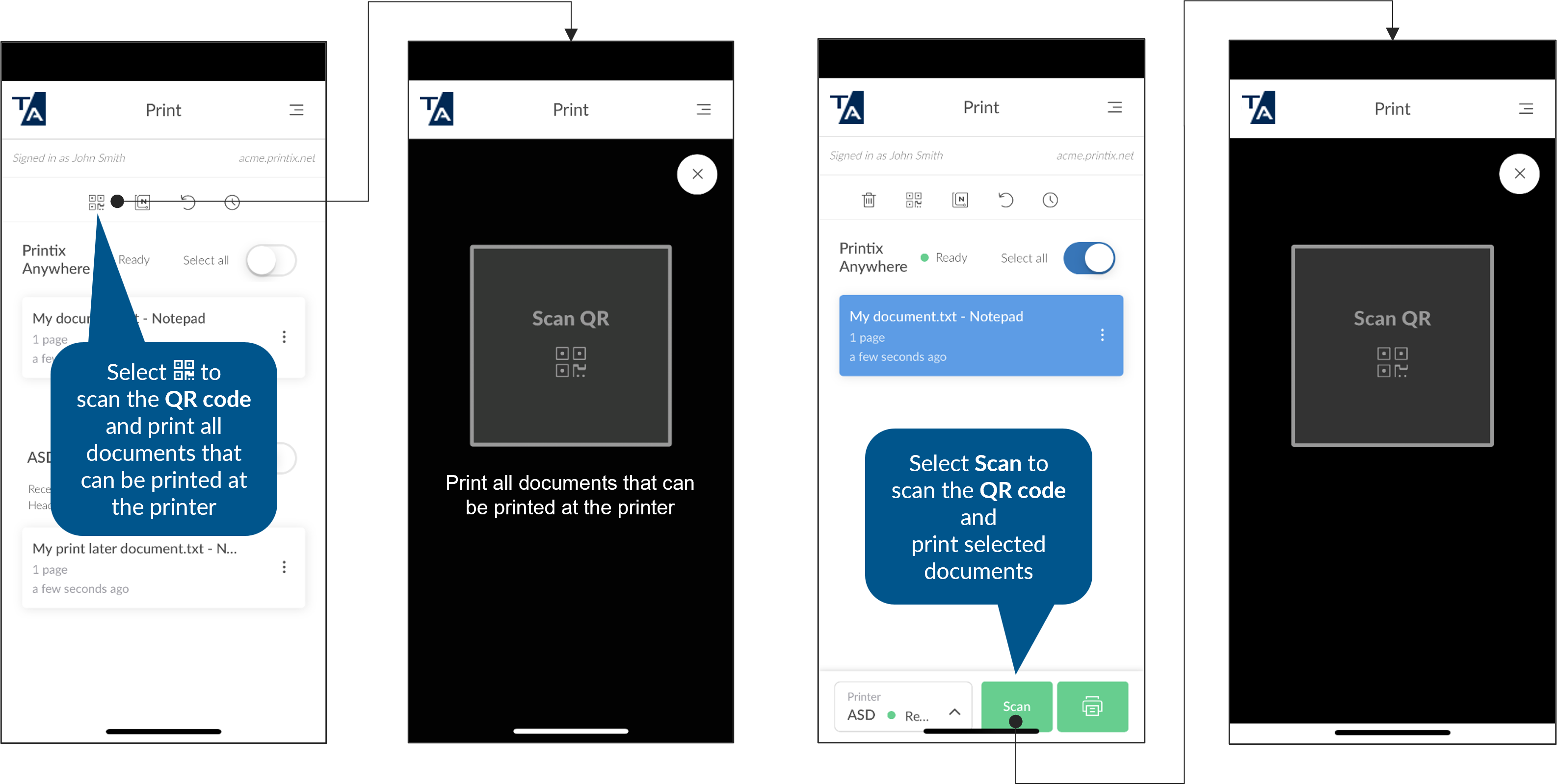 QR 코드 출력에 대한 다이어그램 QR 코드 출력에 대한 다이어그램