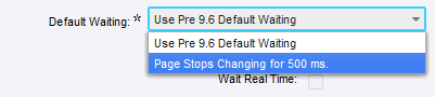 Edit Default Waiting setting for old robots